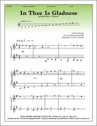 In Thee Is Gladness Handbell sheet music cover